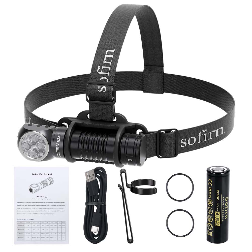 Sofirn HS41 4000lm LED Headlamp Flashlight - Outdoor Camping and Hiking Gear