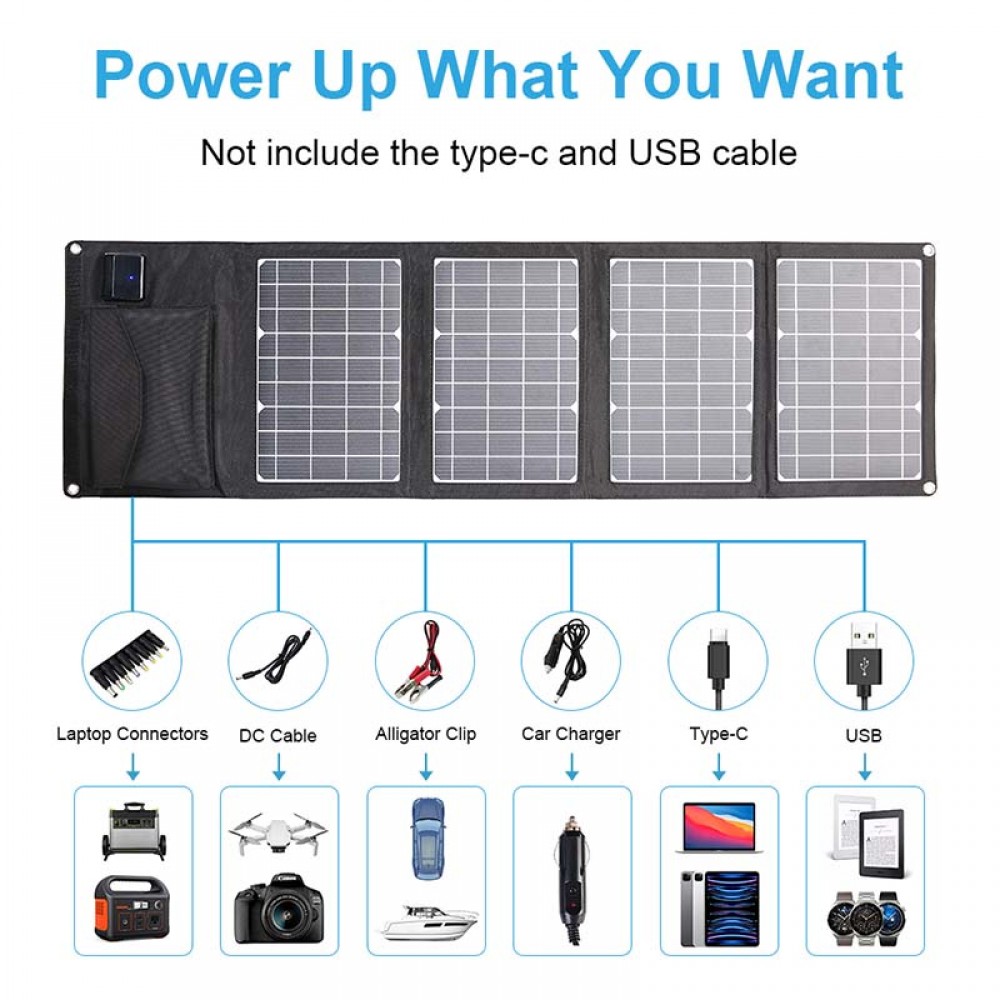 IHOPLIX 28W Foldable Solar Panel Charger - Portable and efficient solar charging solution for smartphones, laptops, and more.