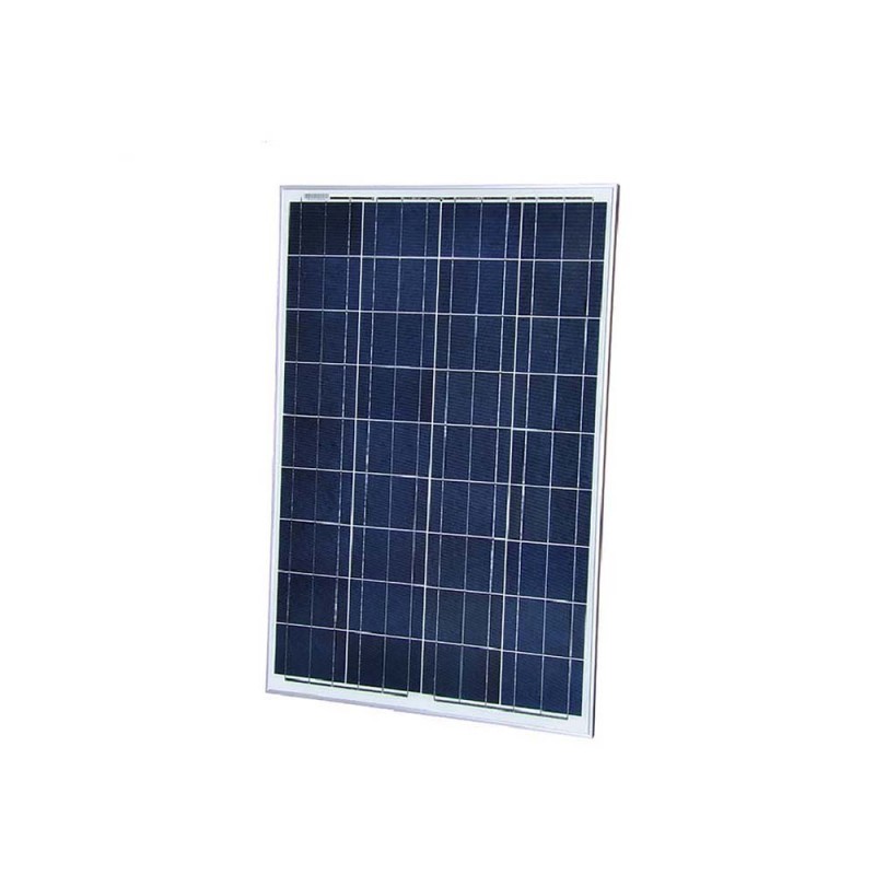 Angled view of the Victron 12V 45W polycrystalline solar panel designed for efficient solar energy conversion