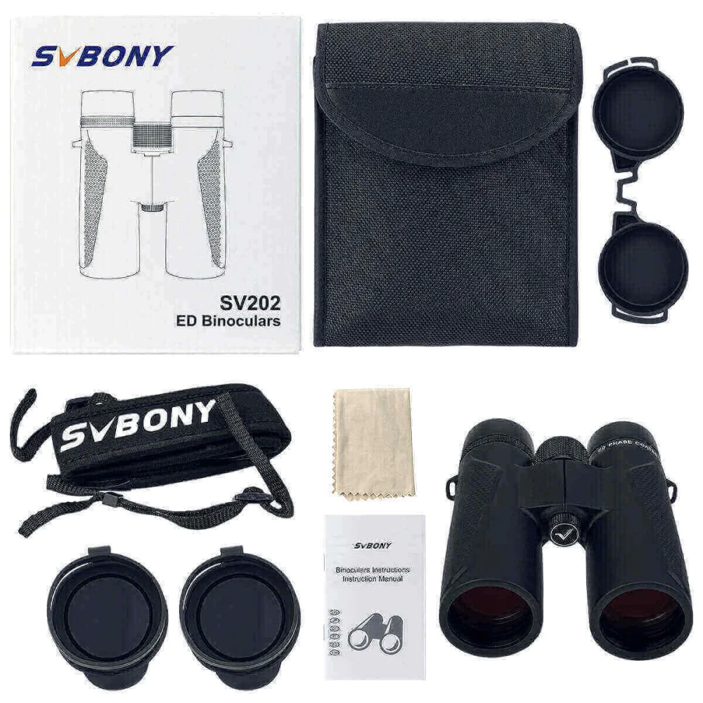 SV202 Binoculars - 8x42 Portable IPX7 Waterproof with Neck Strap SV202 Binoculars - 8x42 Portable IPX7 Waterproof with Neck Strap