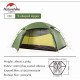 Naturehike Cloud-Peak 4 Seasons 2-Person Tent in Blue, featuring 15D Nylon Plaid and 20D Waterproof Velvet Silk construction, with Aluminum Alloy Poles and comprehensive camping accessories.