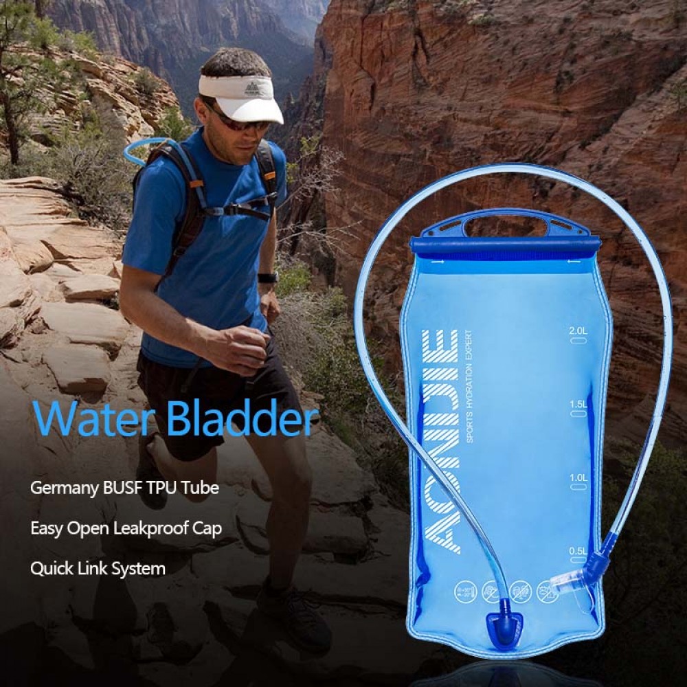 AONIJIE Hydration Bladder with a flexible tube and plug-n-play system