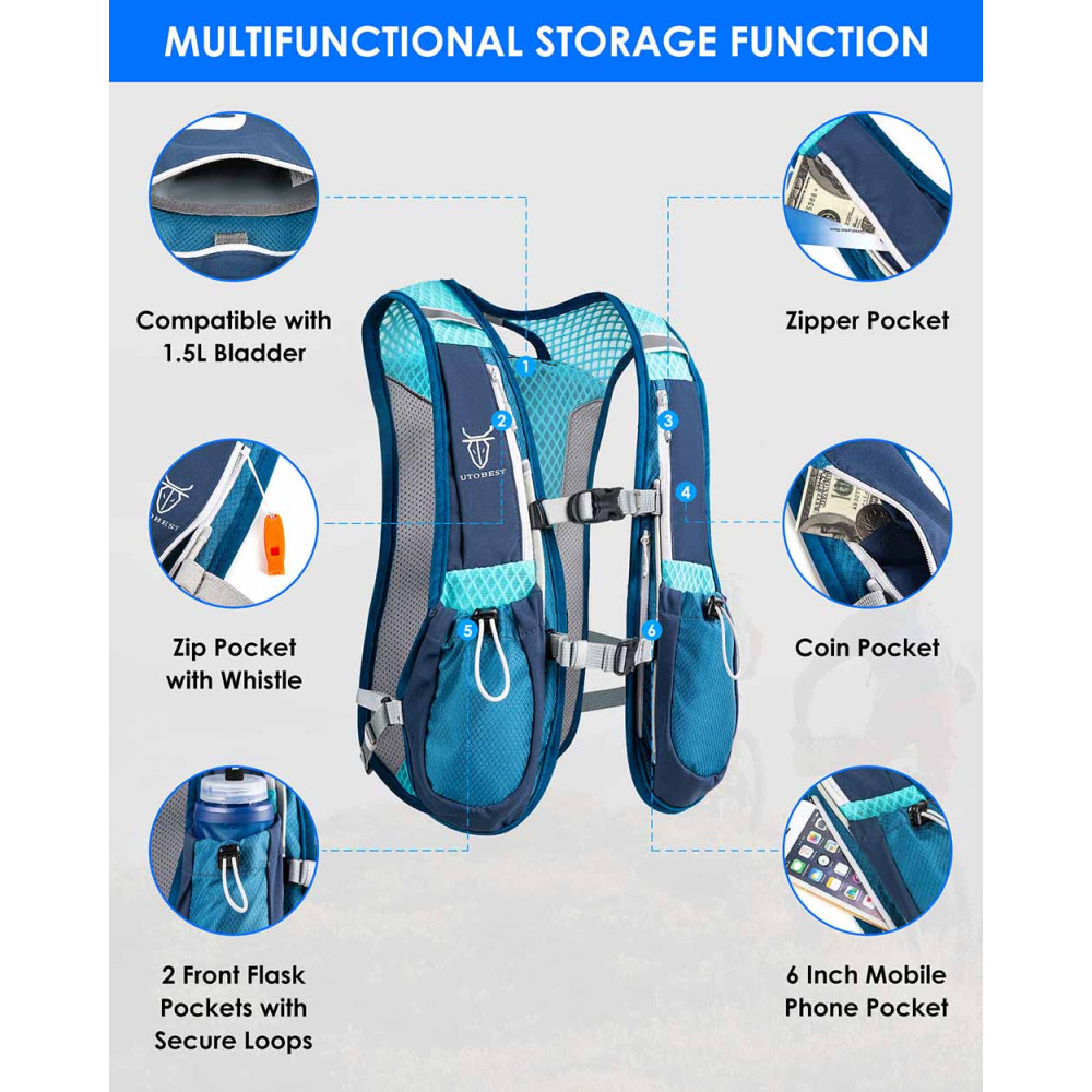 Utobest Magicpocket Hydration Pack 5 Liter