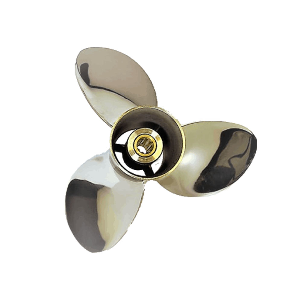 Evinrude/Johnson 15-35HP Stainless Steel Propeller - 3-Blade, 14 Spline, Right Rotation