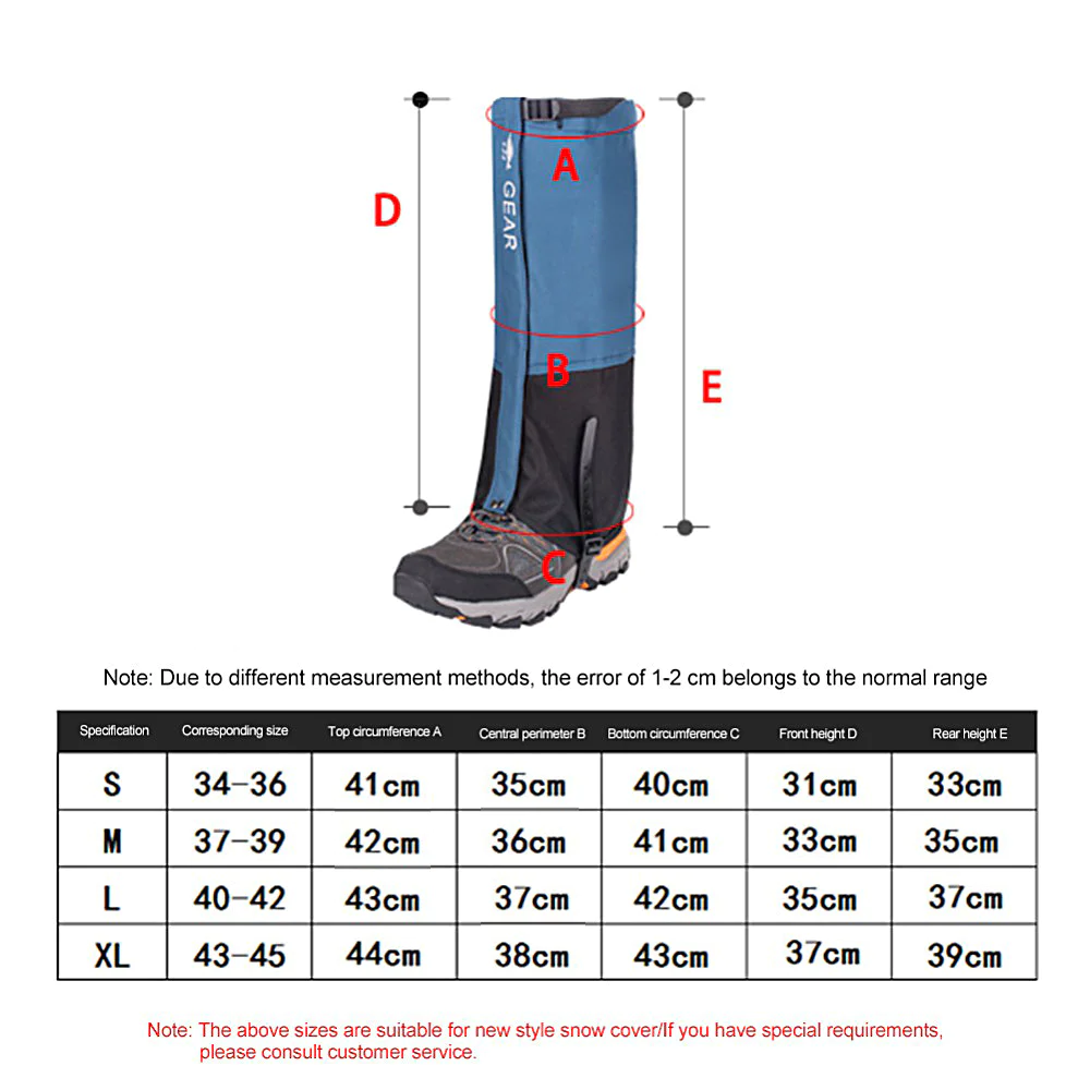 Nylon Hiking Boot Gaiters | Backwoods Outdoor Gear