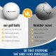 Box of 50 Caiton white 2-layer golf balls designed for practice and recreational golf.