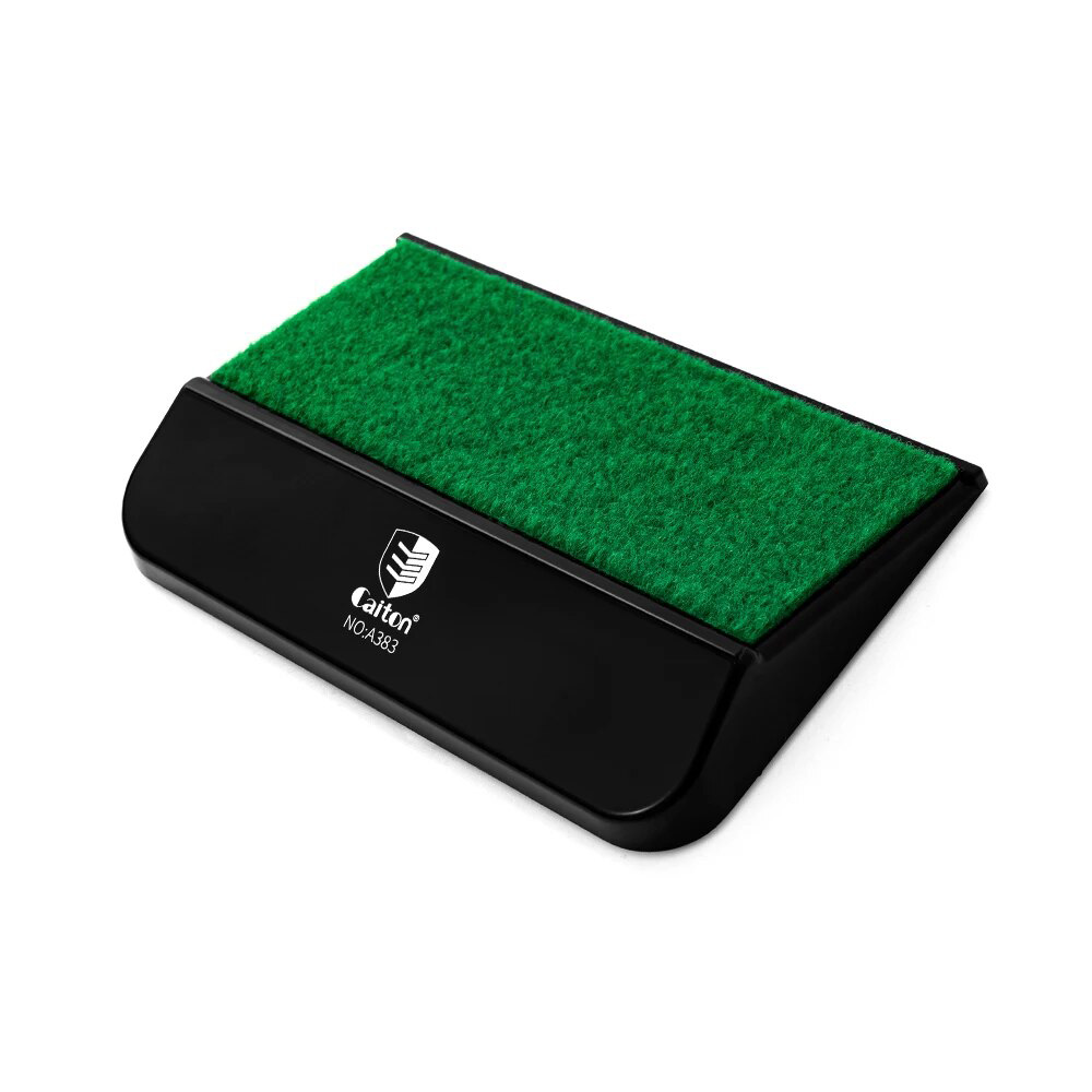 Caiton golf swing weight pedal with a green turf surface and black angled base for golf swing training.