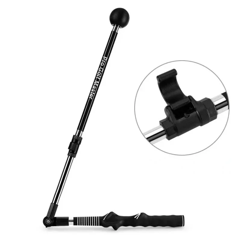 PGM folding golf swing corrector with training grip, adjustable shaft and ball-end guide for practising swing posture and technique.