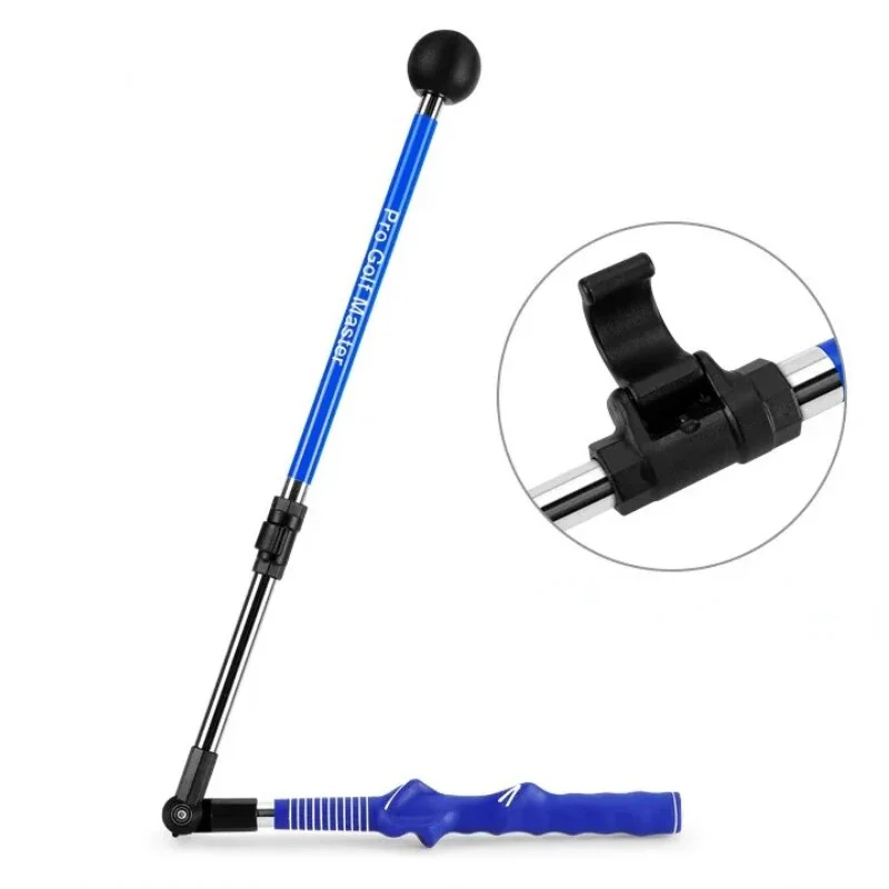 PGM folding golf swing corrector with training grip, adjustable shaft and ball-end guide for practising swing posture and technique.
