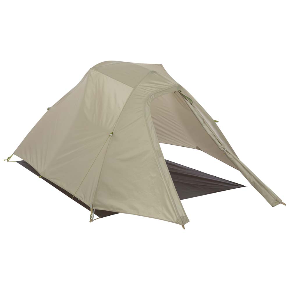 Big Agnes C Bar Backpacking Tent with vestibule open, showing easy access front door.