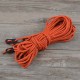 Pack of 4 Desert&Fox reflective tent ropes made of high-strength nylon, showcasing their reflective design for enhanced safety and easy setup