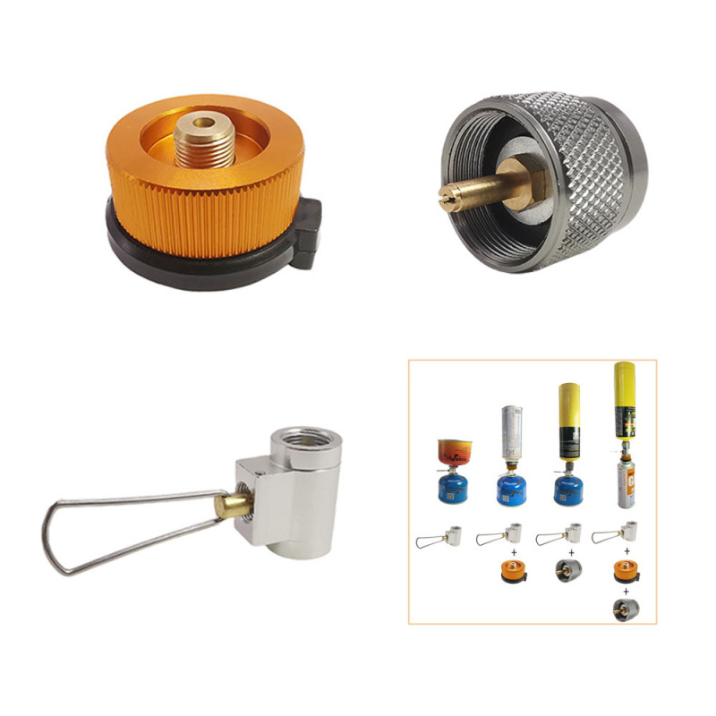 Camping Stove Gas Refill Adapter - 3pcs
