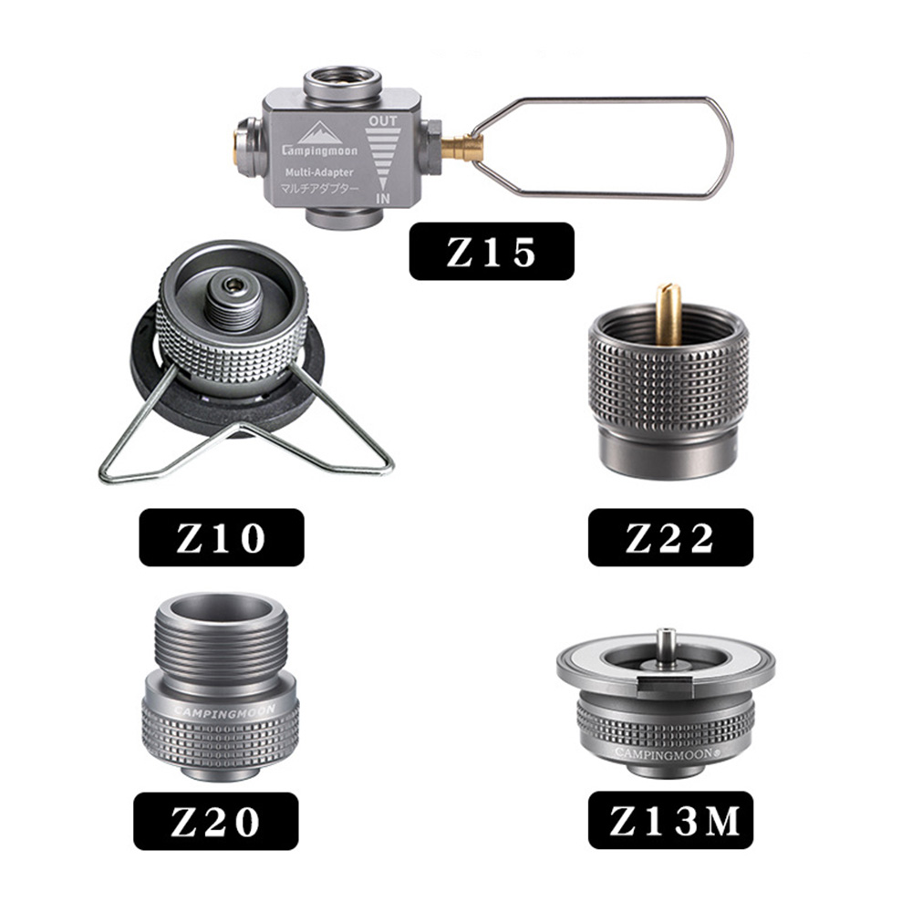 Campingmoon Gas Stove Adapter Plus Stove Refill Adapter - Practical and Lightweight Outdoor Tool for Camping and Hiking.