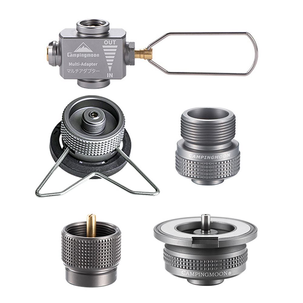 Campingmoon Gas Stove Adapter Plus Stove Refill Adapter - Practical and Lightweight Outdoor Tool for Camping and Hiking.