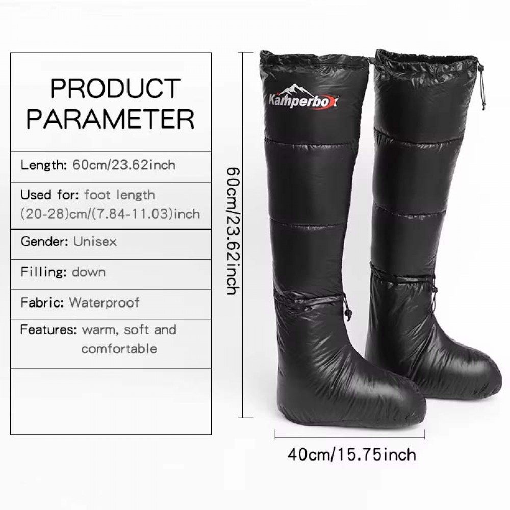 Kamperbox Down Booties – Tall Fit Kamperbox Down Booties – Tall Fit