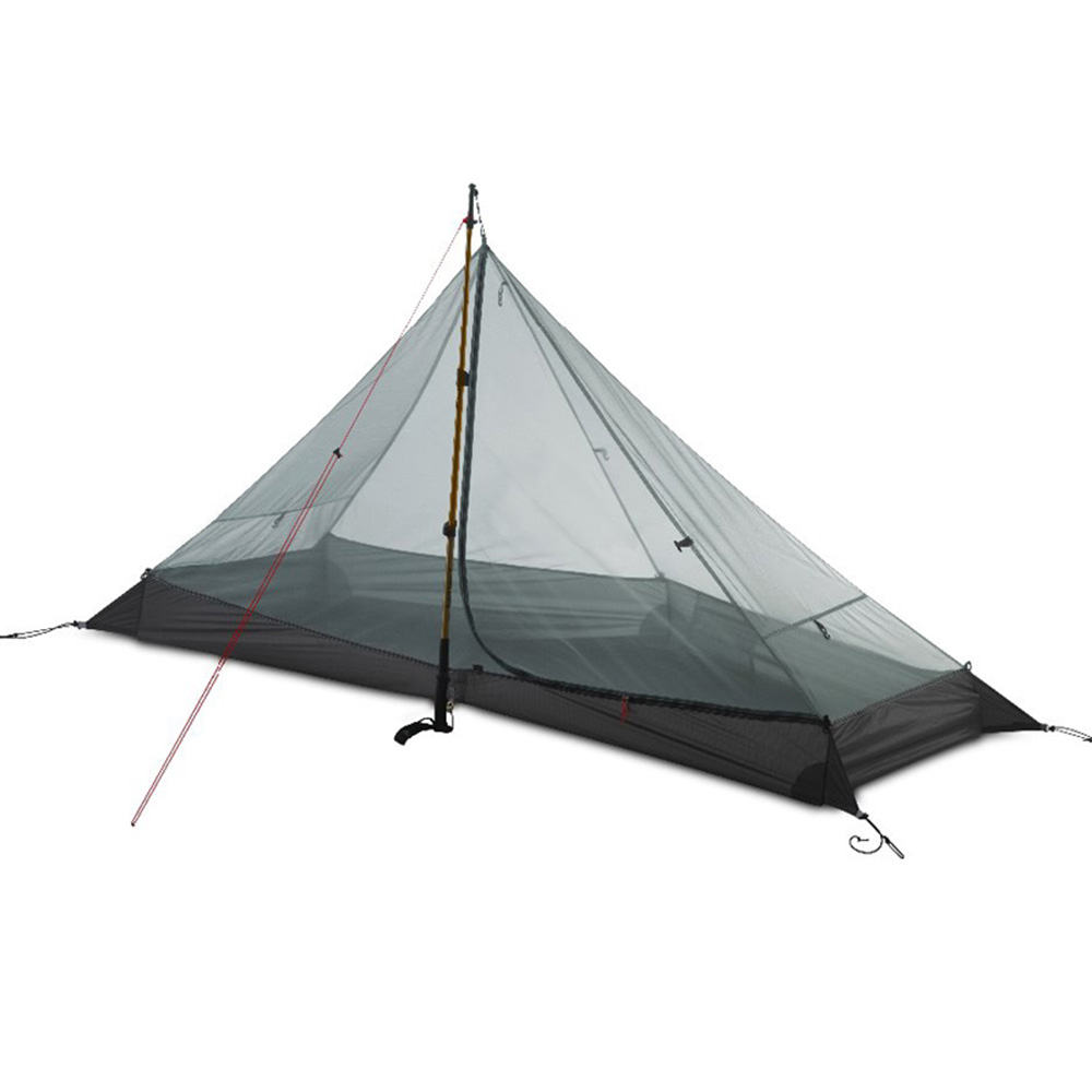 3F UL Lanshan 1 Ultralight Tent weighing only 965g, ideal for solo backpacking and lightweight hiking, showcasing its durable design and spacious interior.