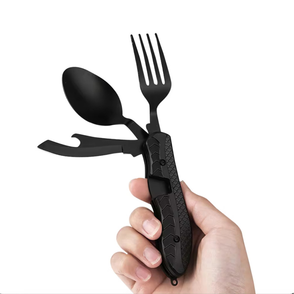 Foldable Cutlery Set for Camping | 3-in-1 Spoon Fork Knife Set