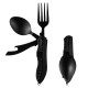 Foldable Cutlery Set for Camping | 3-in-1 Spoon Fork Knife Set