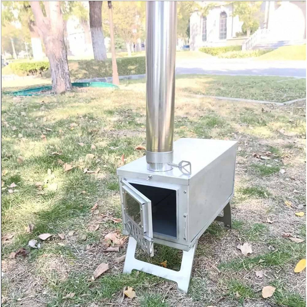 Portable Ultralight Camp Oven Stove with Chimney