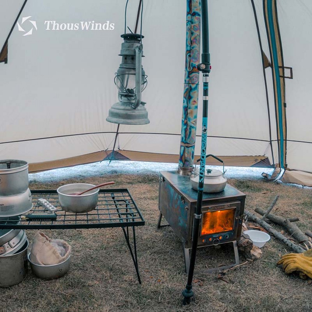 Thous Winds Ultralight Titanium Tent Wood Burning Stove for hot tent, winter camping