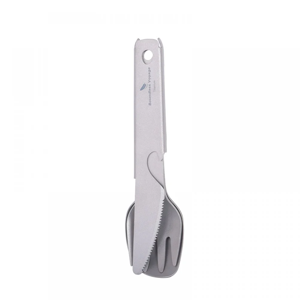 Boundless Voyage Titanium Cutlery Set 3-Pieces Boundless Voyage Titanium Cutlery Set 3-Pieces