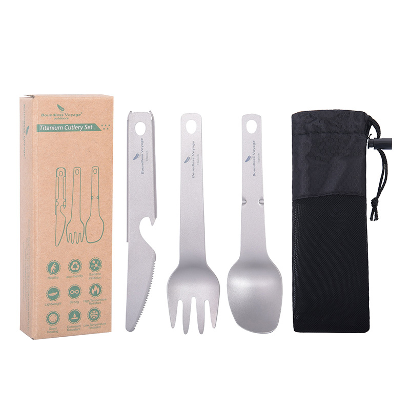Boundless Voyage Ultralight Titanium Cutlery Set