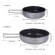 Titanium Non-Stick Frying Pan Lightweight Camping Cookware Companion