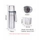 Boundless Voyage Ti3011D Titanium Vacuum Thermos, 510ml capacity, made from 99.9% titanium with a food-grade PP inner cover, showcasing its sleek and sturdy design.