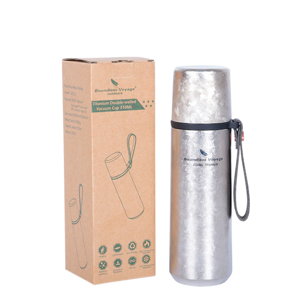 Boundless Voyage Titanium Vacuum Thermos - 510ml Boundless Voyage Titanium Vacuum Thermos - 510ml