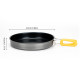 Foldable handle of Non-Stick Aluminum Alloy Frying Pan for easy storage and protection from burns