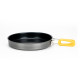 Foldable handle of Non-Stick Aluminum Alloy Frying Pan for easy storage and protection from burns