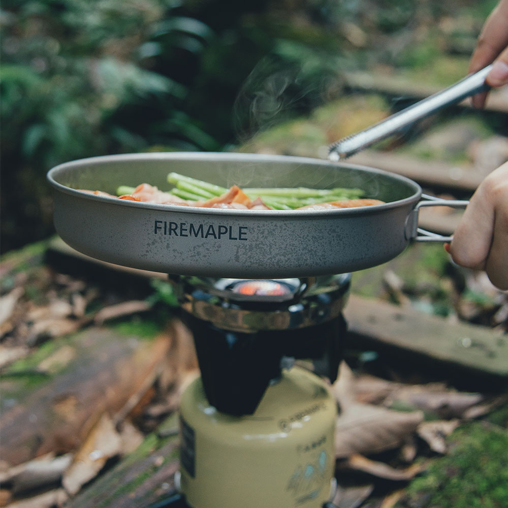 Fire Maple ASH Titanium 8-inch Frypan with Foldable Handle and Mesh Bag