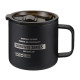 Stainless Steel Insulated Camping Mug With Lid - 350ml