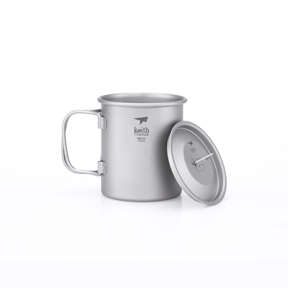 Keith Ti3201 Titanium Mug, Lightweight and Durable