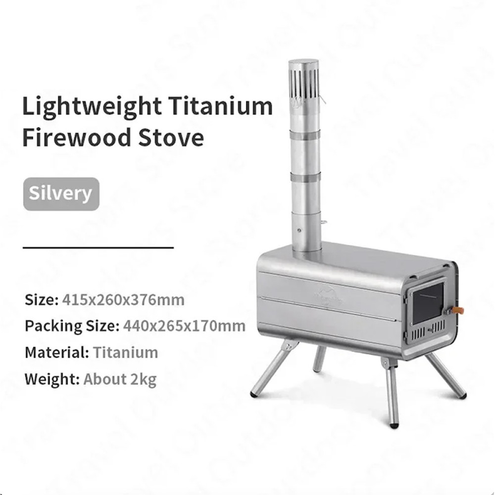 Naturehike Titanium Tent Wood Stove - 2m Chimney