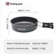 Image of a lightweight aluminum cooking set with kettle, pot, and pan.