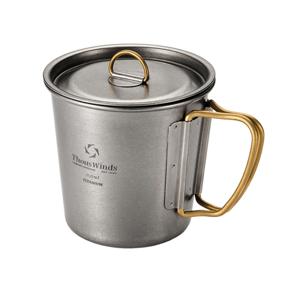 Thous Winds Titanium Camping Mug Set in different sizes