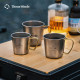 Thous Winds Titanium Camping Mug Set in different sizes