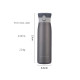 420ml Titanium Double-Wall Insulated Thermos Flask - Pure Titanium with Straw and Cleaning Brush