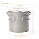 "Durable and Lightweight 37.2 oz Titanium Pot by TOAKS