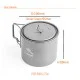 TOAKS Light Titanium Pot - 550ml TOAKS Light Titanium Pot - 550ml