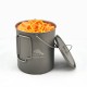 TOAKS Titanium Cooking Set - 750ml Pot with Bail Handle and Wood Stove 