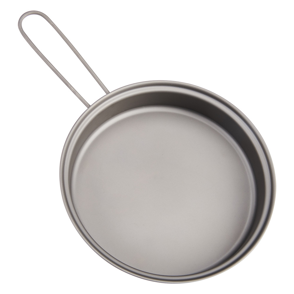 Lightweight TOAKS Titanium Frying Pan with Foldable Handle