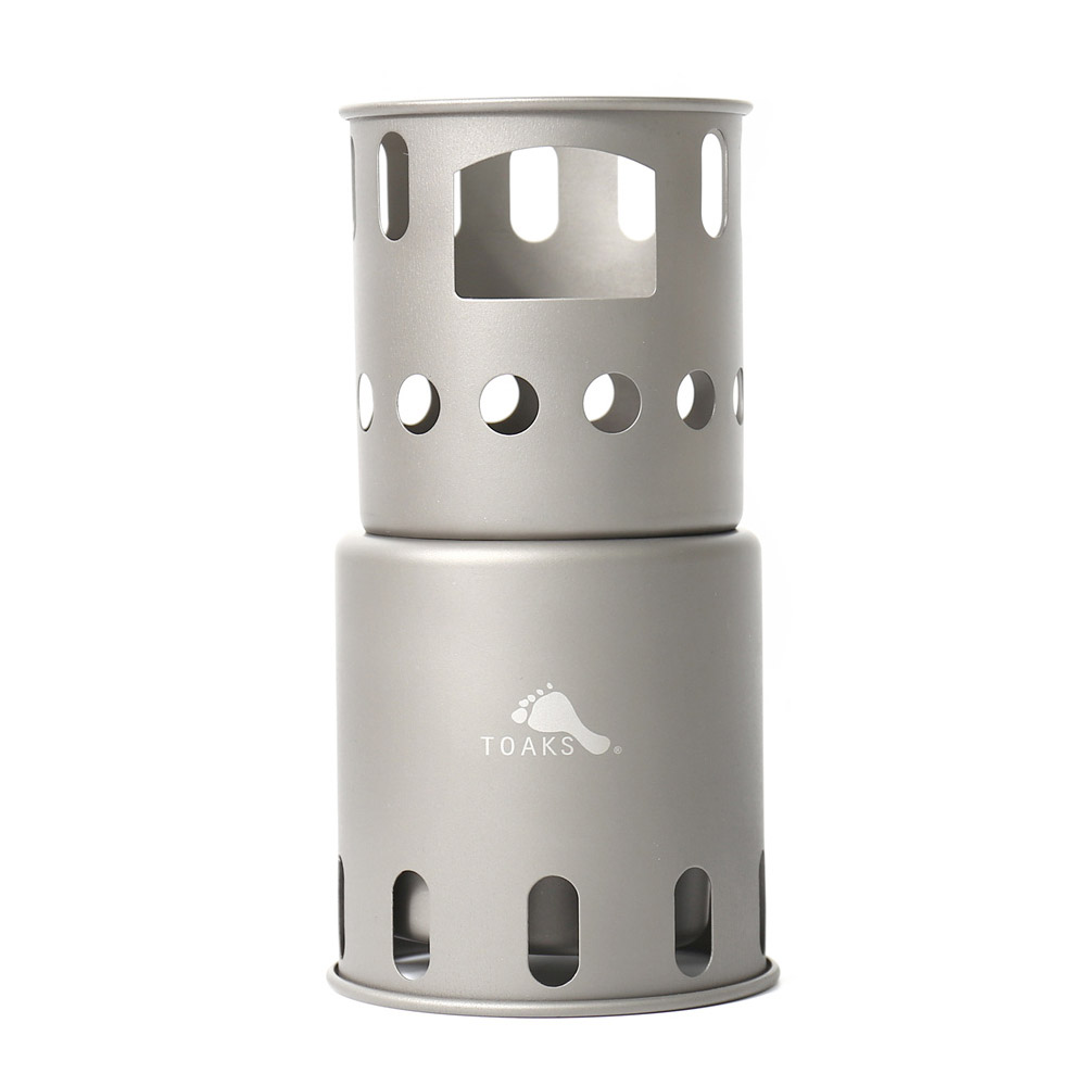 TOAKS Titanium Backpacking Wood Burning Stove - Small