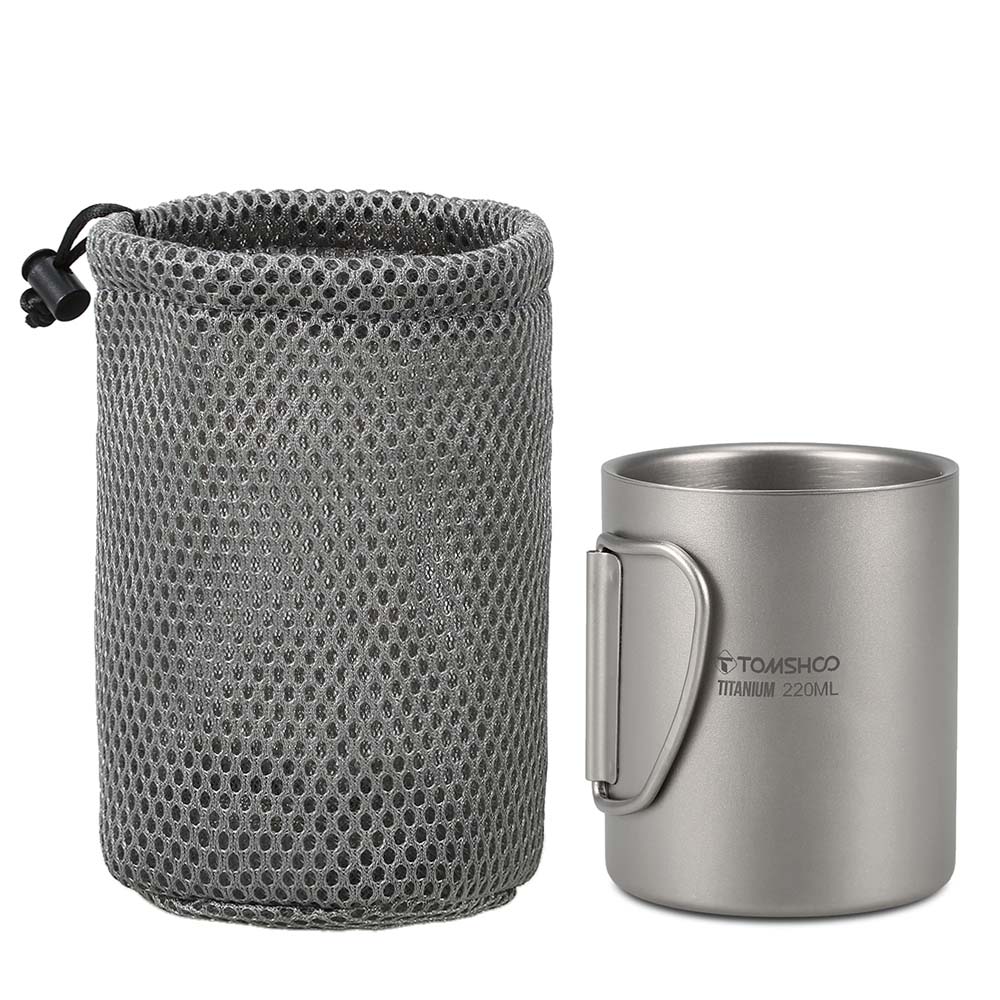 Double-Wall Titanium Water Cup for Outdoor and Indoor Use