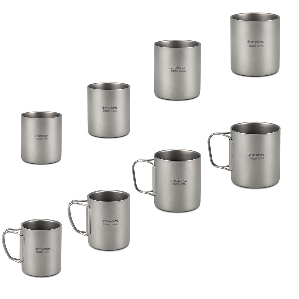 TOMSHOO Double Wall Titanium Mug TOMSHOO Double Wall Titanium Mug