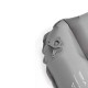 Grey Widesea sleeping mat showing close-up of secure air valve for quick inflation and deflation