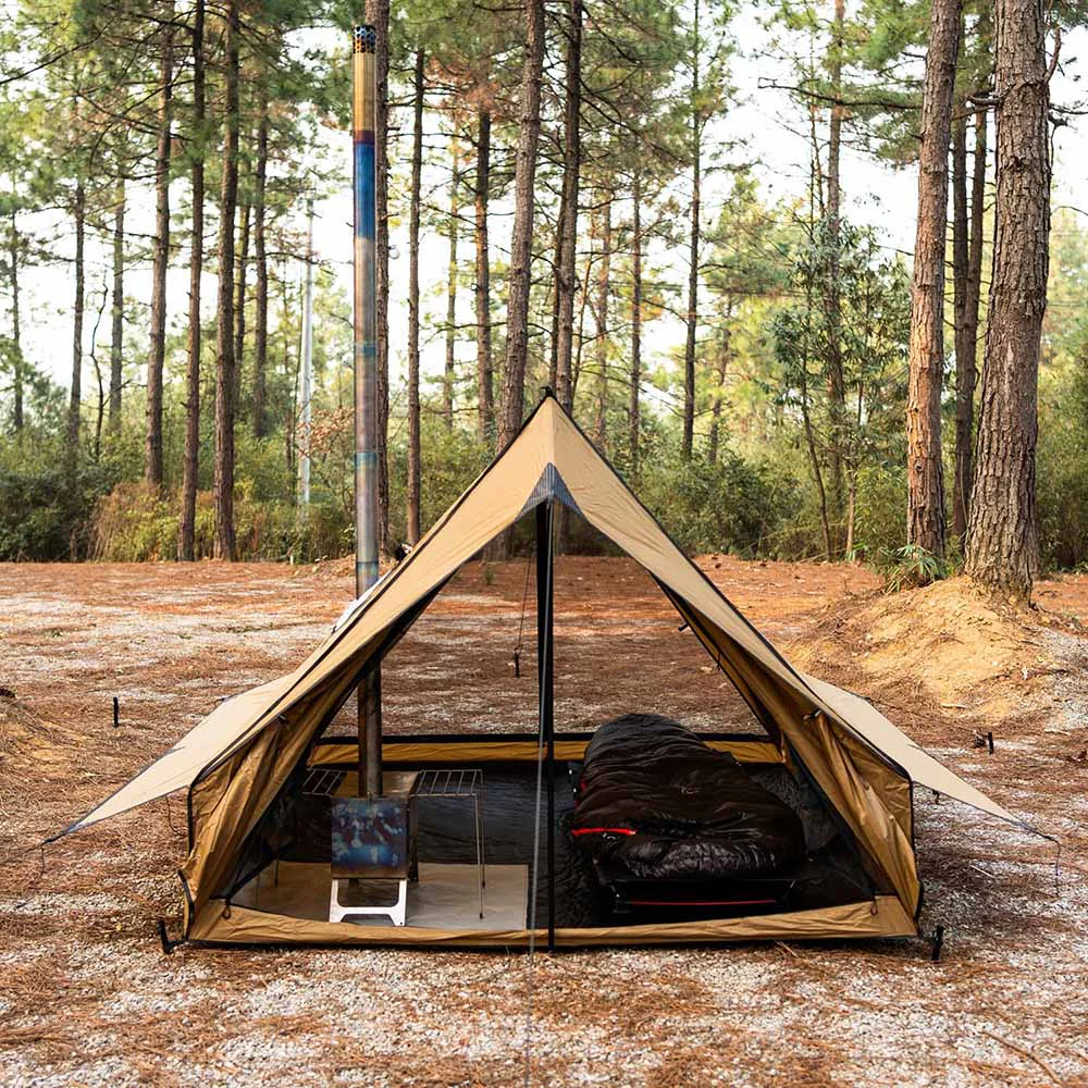 pipe tent Stove Jack Flashing Kit - Stove Boot Cube Kathmandu Hybrid Slt 625 Finish:Wall Vinyl One side is waterproof Schlafsack mit Ärmeln und