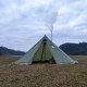 MCETO 5M Teepee Hot Tent for 5-6 Persons with Stove Jack and Snow Skirt