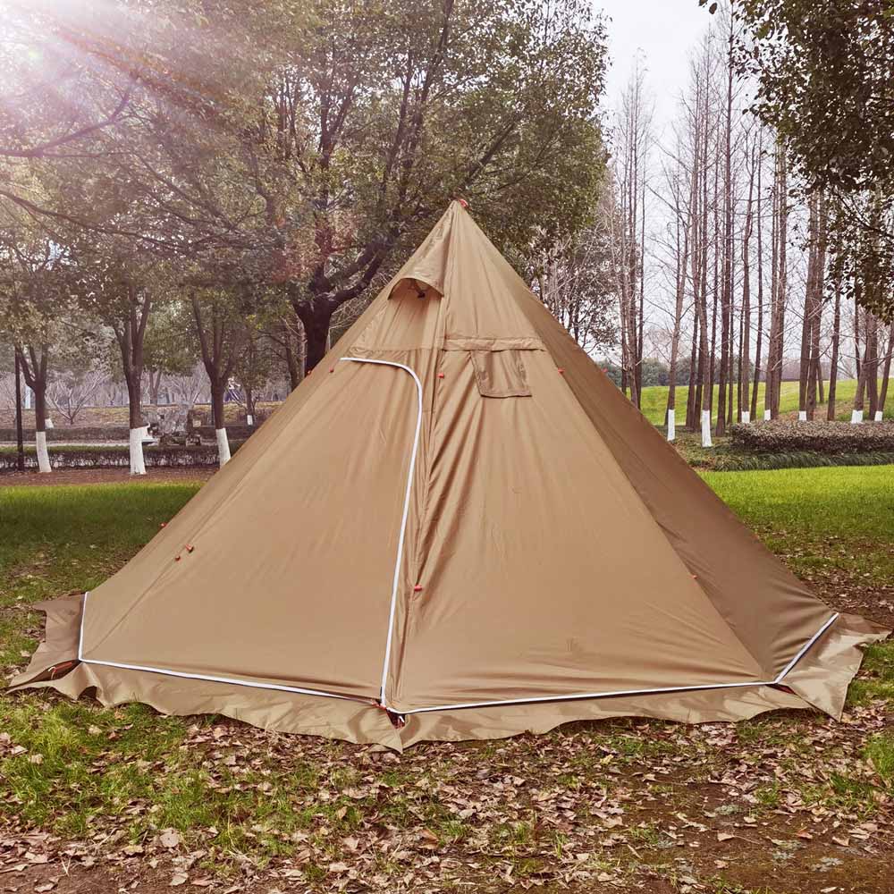 MCETO TX400PRO Teepee Hot Tent for 3-4 Persons with Stove Jack - Waterproof and Lightweight